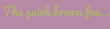 Image with Font Color AFB170 and Background Color B58AA5